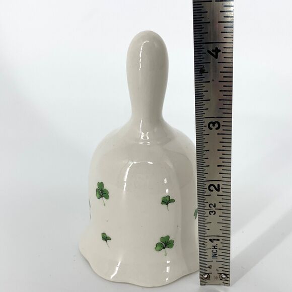 Vintage Liffey Artefacts Ireland Shamrock Pattern Ceramic Bell - Picture 5 of 8